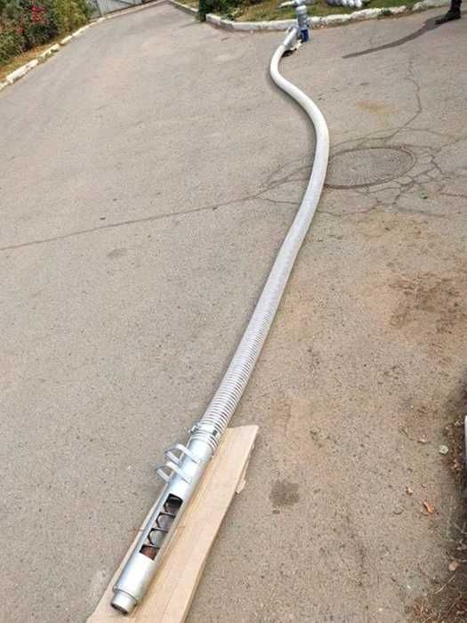 шнек для корму тварин гнучкий спіральний конвеєр навантажувач гранули