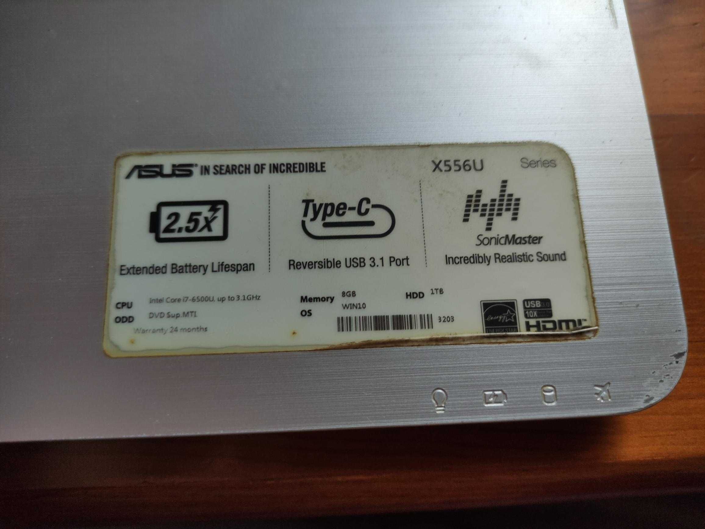 ASUS X556UF - 2ªmão - Funcional