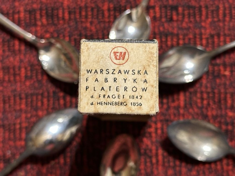 Okazja! Zestaw lyzeczek posrebrzanych, platerowanych z PRLu