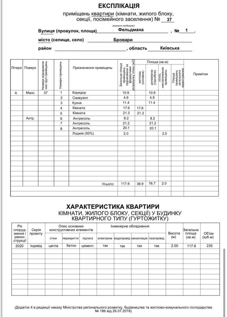 3-кімнатна ЖК Гранд Парк єОселя, єВідновлення, постанова