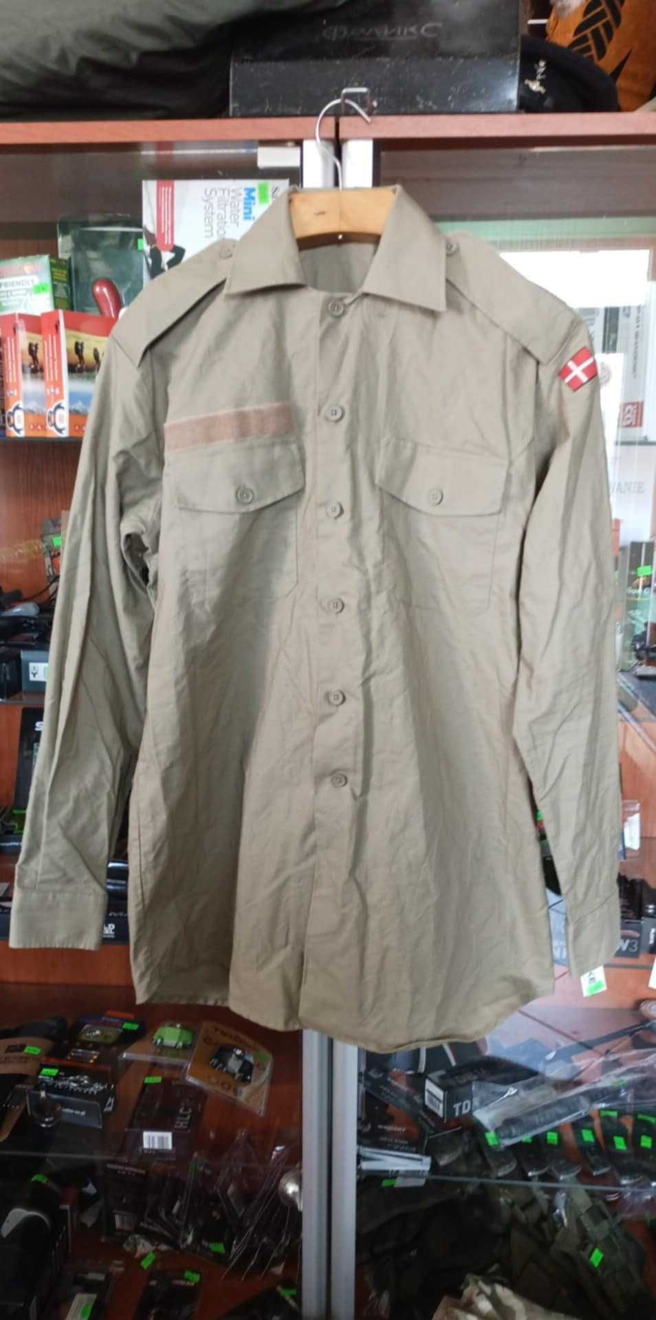 Koszula Wojskowa Armia Dania Piaskowa r. 39/40N M~L