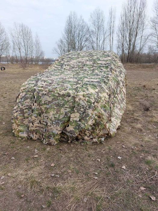 Маскувальна сіка суха трава 6х8м "койот мультикам"