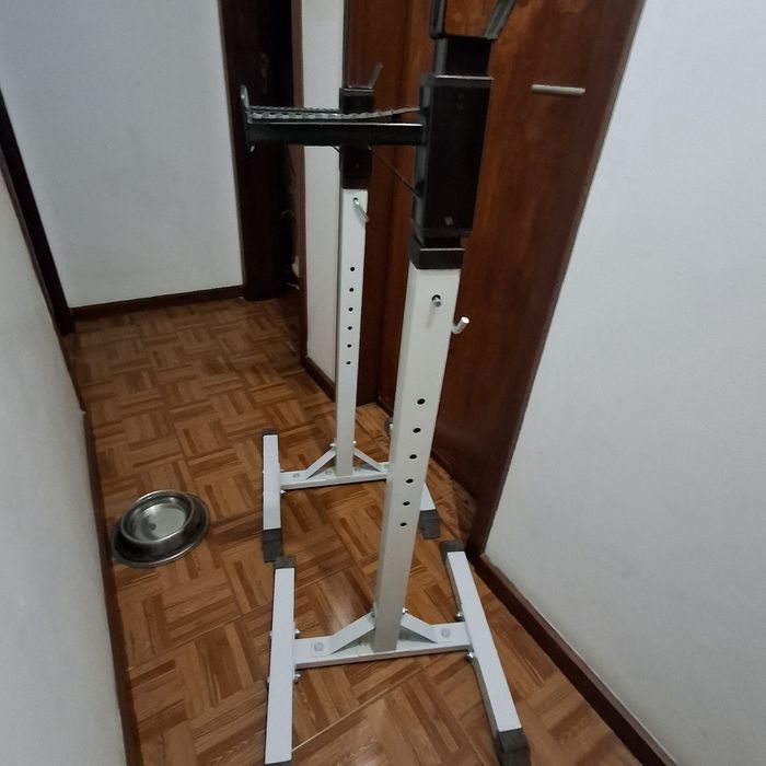 Suporte barra musculação