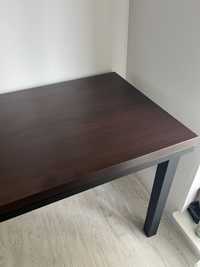 Stół biurko drewniany z metalową ramą