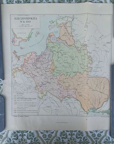 Stare przedwojenne mapy Polski i Królestwa Polskiego