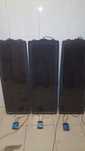 Conjunto 3 paineis solares 95*34 cm com controladores