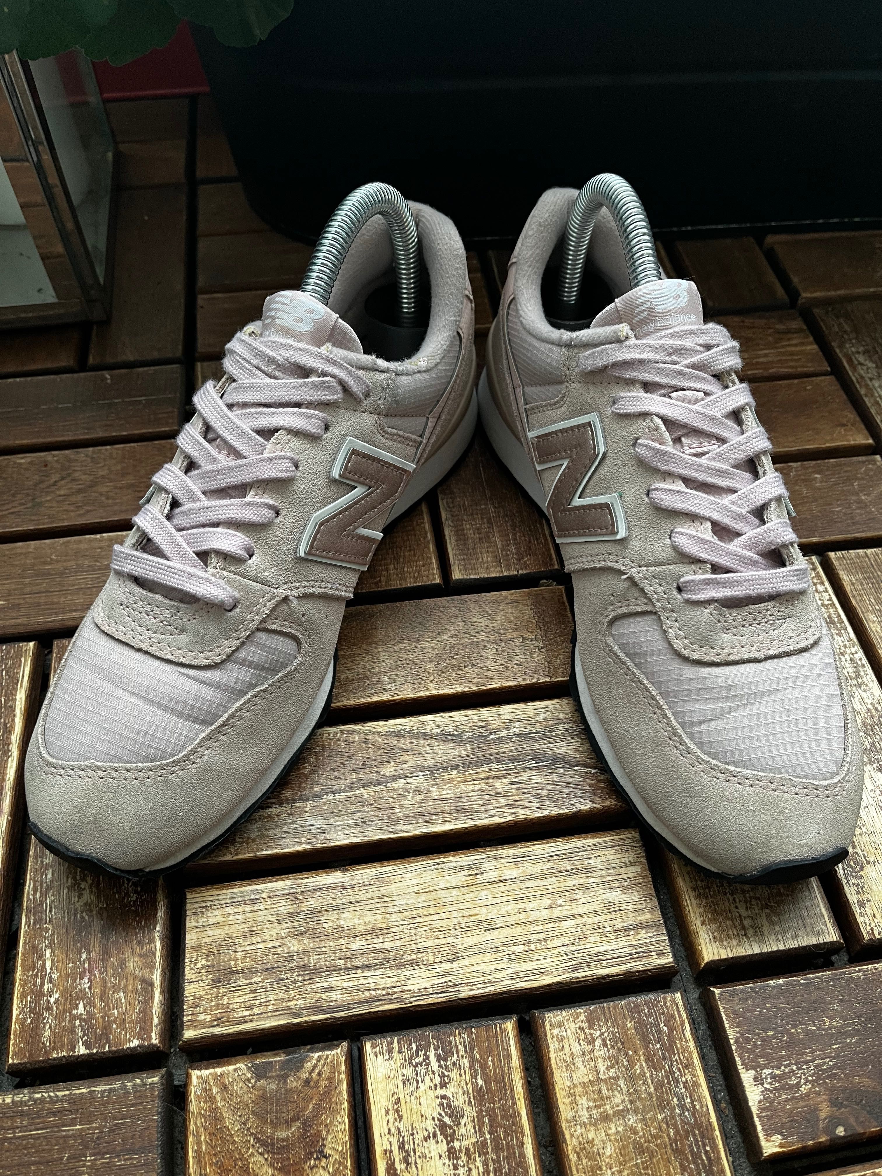 Zamszowe Sneakersy New Balance rozm 37, (23,5) pudrowy róż