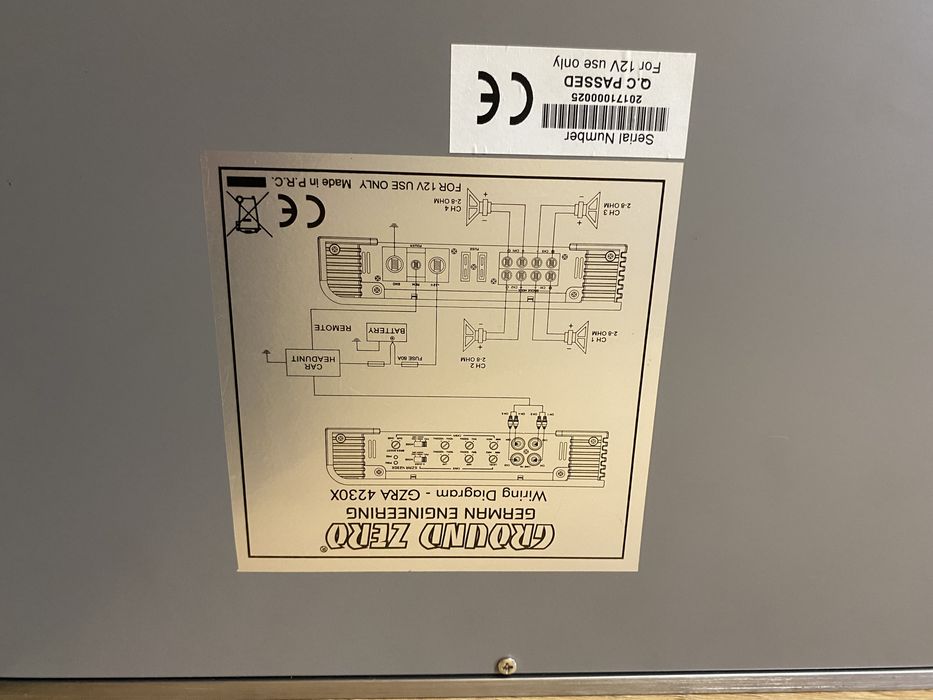 Автомобильный усилитель ground zero gzra 4230x