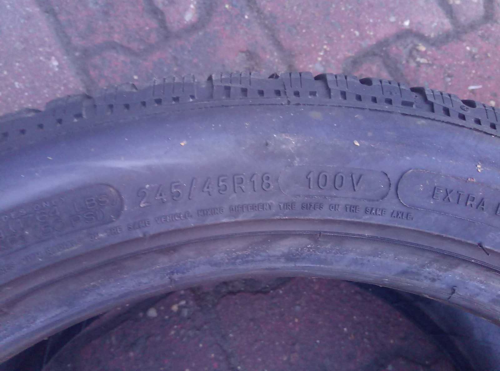 Używane opony zimowe 245/45R18 Michelin Pilot Alpin 4 Para