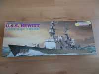 Unikat Dragon 1009 1:350 U.S.S. Hewitt model do sklejania duży 50 cm