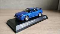 Nissan Skyline GT-R R34 blue (Kyosho) 1/43 1:43