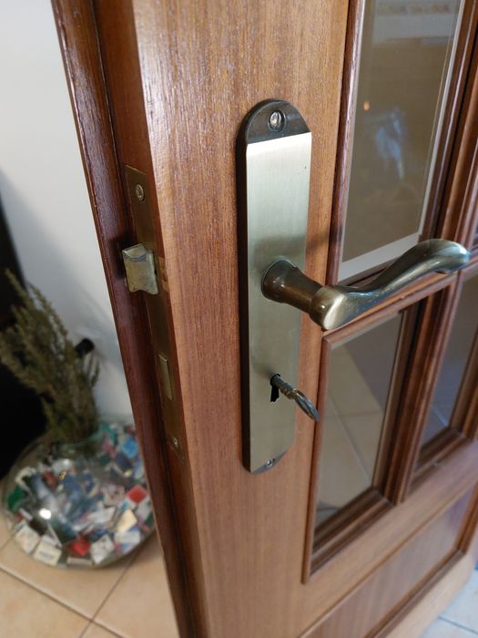 Par de portas de interior com vidros