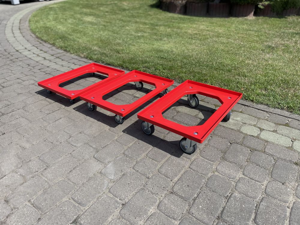 Wózek transportowy NOWE z ABS  410x610mm do skrzynek