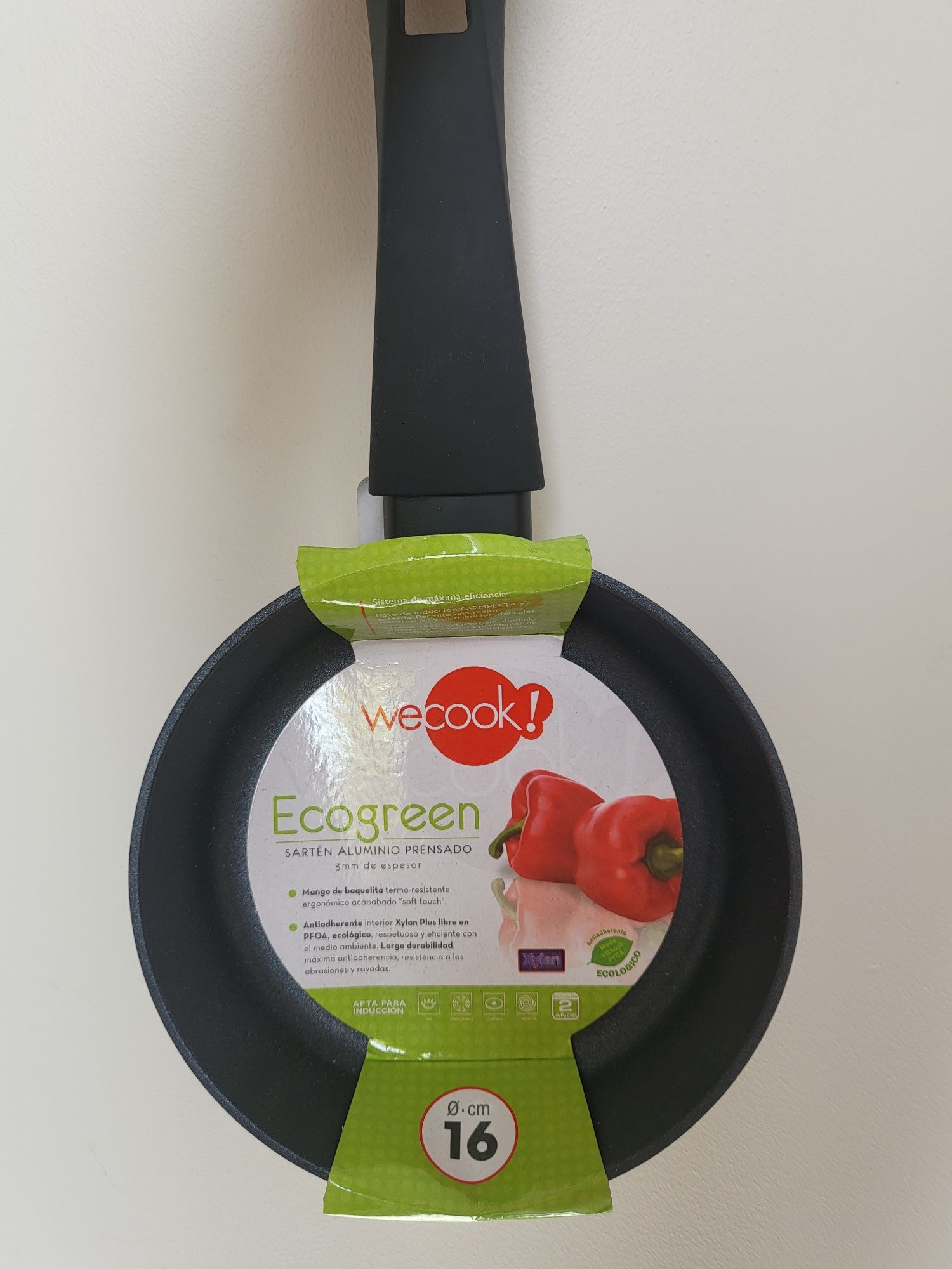 WECOOK Ecogreen Patelnia aluminium 16cm Indukcja Non-stick Ekologiczny