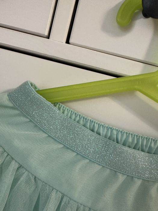 Miętowa warstwowa spódniczka tiulowa Cubus 122 / 128 tutu