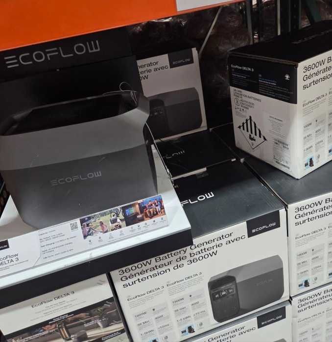 Зарядна станція EcoFlow Delta 3, 1800 Вт, 1024 Вт*год