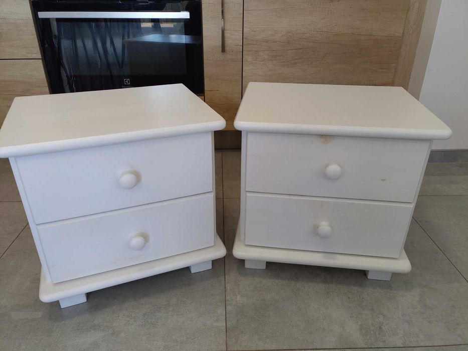 Szafki nocna biała 35x42x40 Wrocław Psie Pole cena za dwie