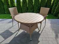 stół ogrodowy JUTLANDIA + 2 krzesła GUDHJEM z JYSK