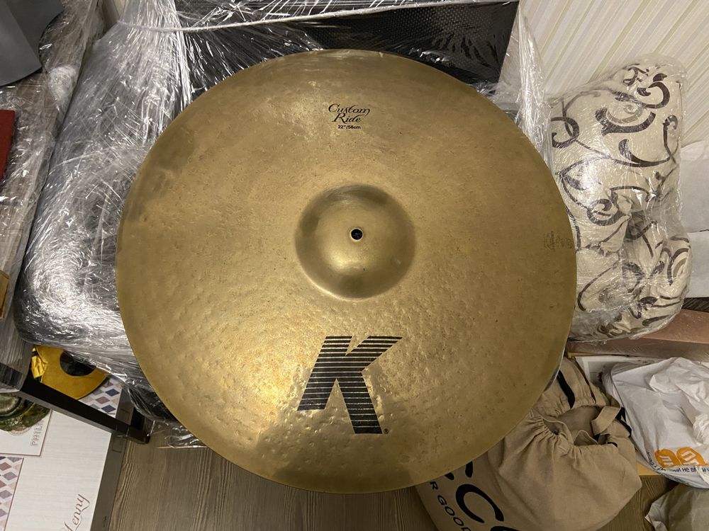 Zildjian K Dark crash 14, K custom ride 22, Avedis Ping ride 20, Чохли