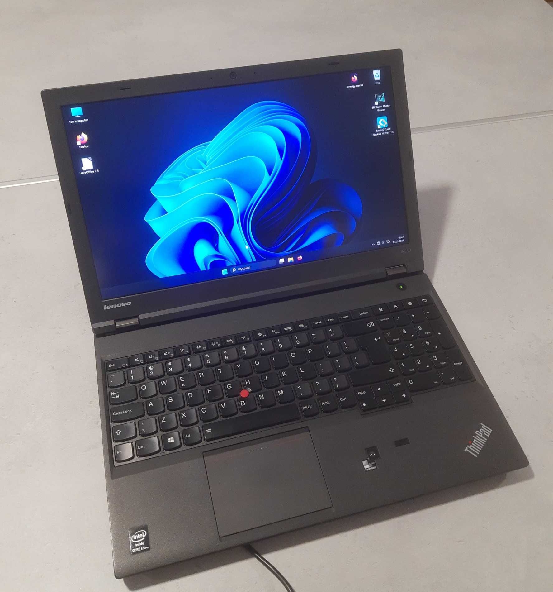 Laptop Lenovo ThinkPad - IPS 15,6", i7, Nvidia, 16GB, SSD 512GB