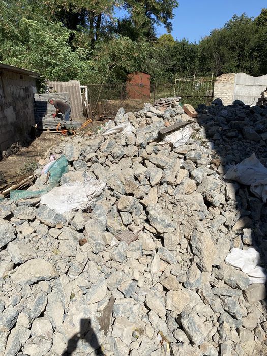 Подсыпка, колотый бетон