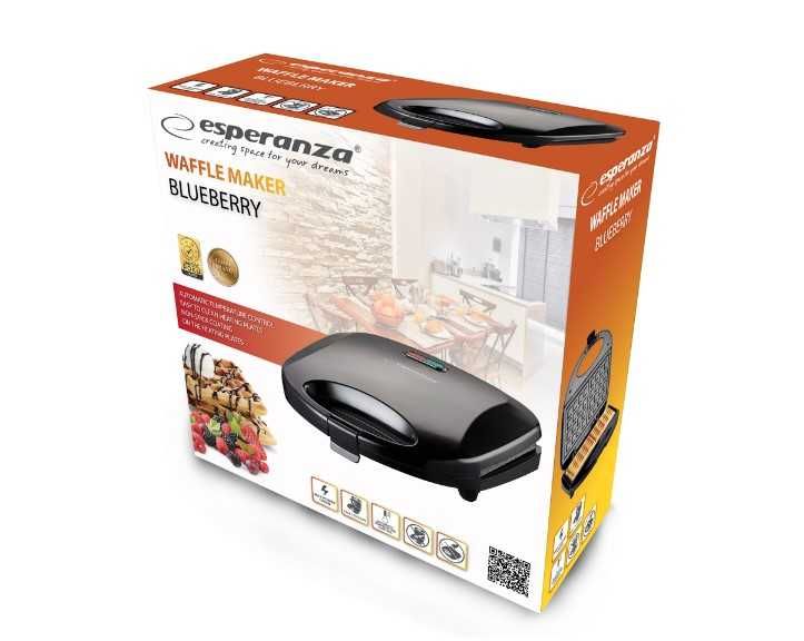 Gofry Gofrownica Esperanza Gofrownica BLUEBERRY 1000W