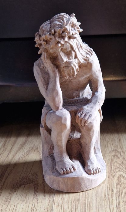 Rzeźba figurka Jezusa z drewna. Cupak 1990 r