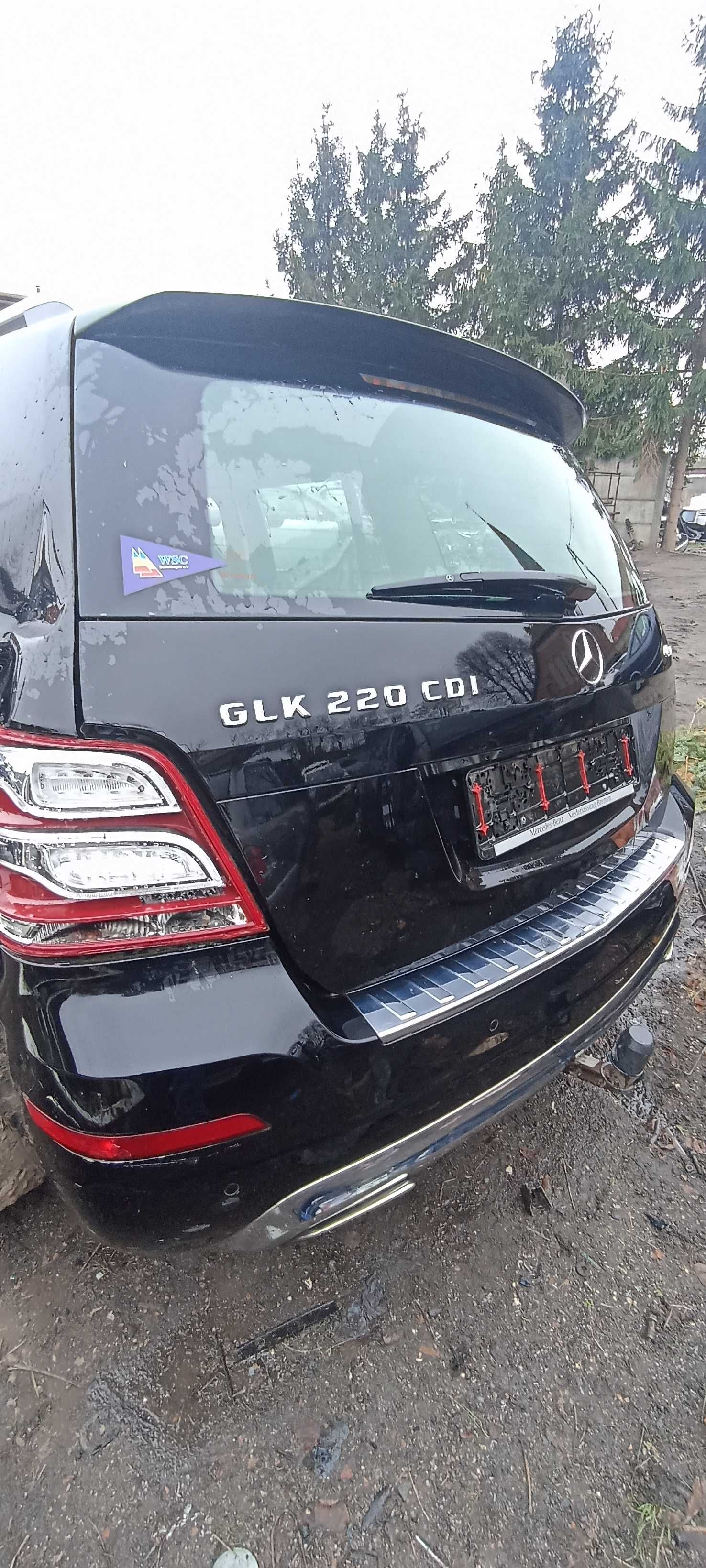 lampa przód przednia lewa  mercedes glk 220 dci 4matic 15r uszkodzona