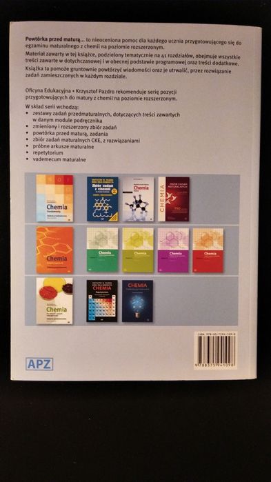 Powtórka przed maturą chemia Piotr Kosztołowicz Zbiór zadań rozszerzon