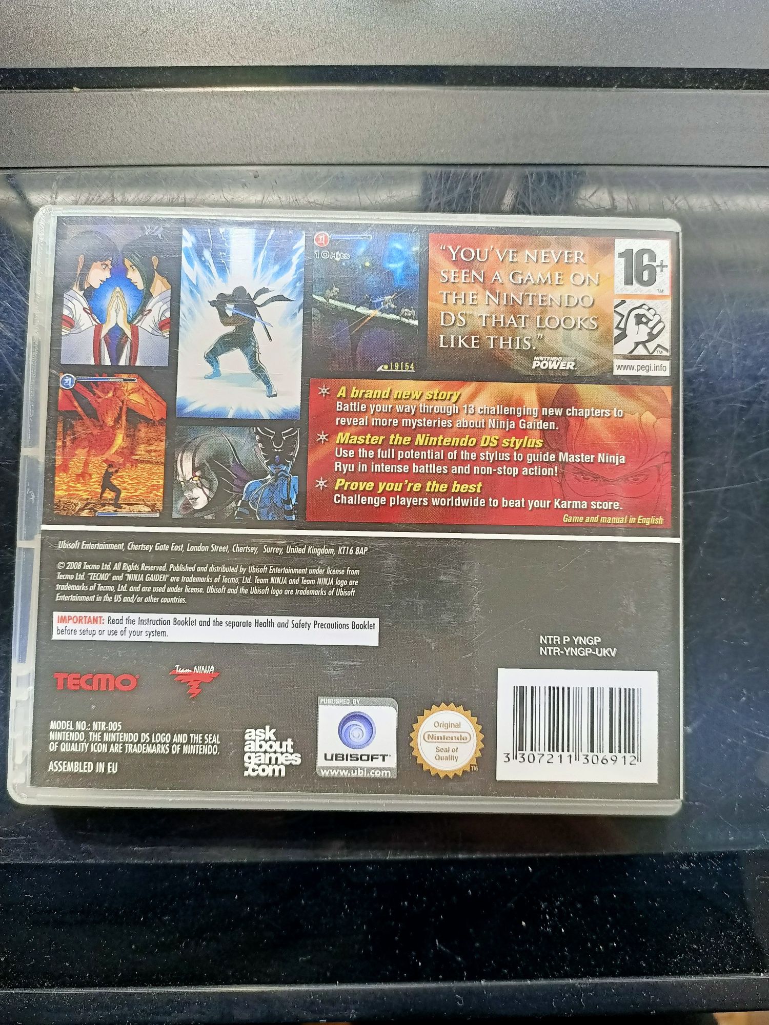 Gra Ninja Gaiden Dragon Sword DS