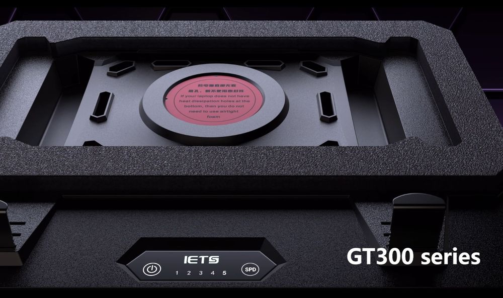 IETS GT300 UPGRADED Вакуумная охлаждающая Подставка для Ноутбука