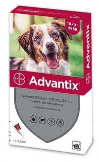 Advantix dla psów od 10 do 25kg 2,5mlx4szt