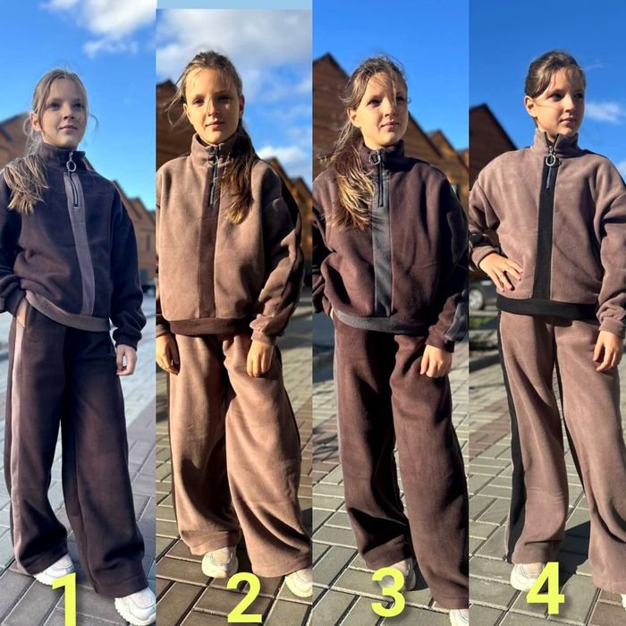 ‼️Флісовий костюм на дівчинку. Фліс ПОЛАР. Розміри від 110 до 164