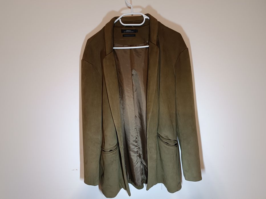 38 ONLY Outerwear Division marynarka narzutka blazer welurowa