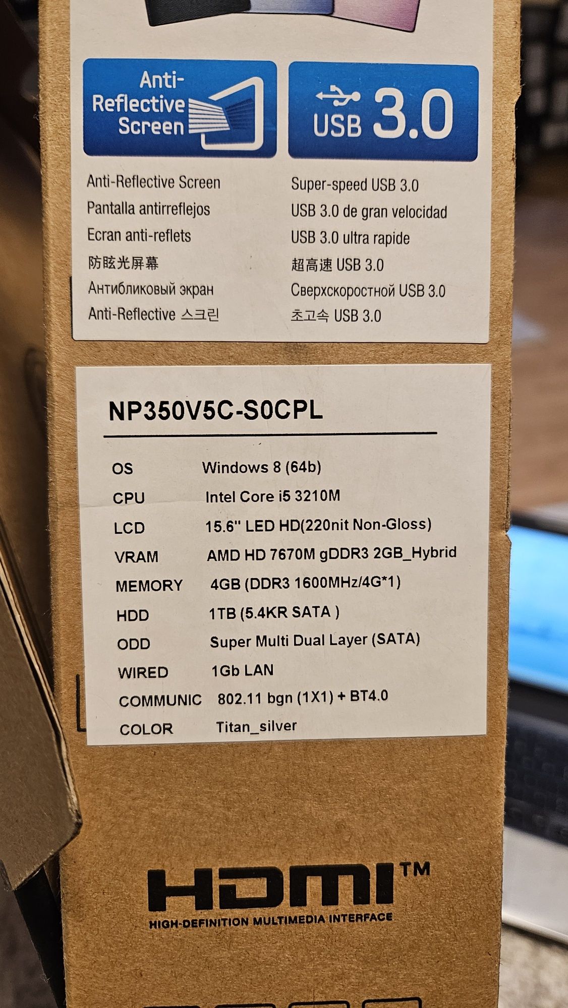 Sprawny LAPTOP Samsung 350V5C-S0C