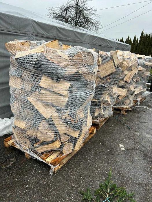 Drewno Drzewo Kominkowe Opałowe Na Paletach Najtaniej Buk Grab