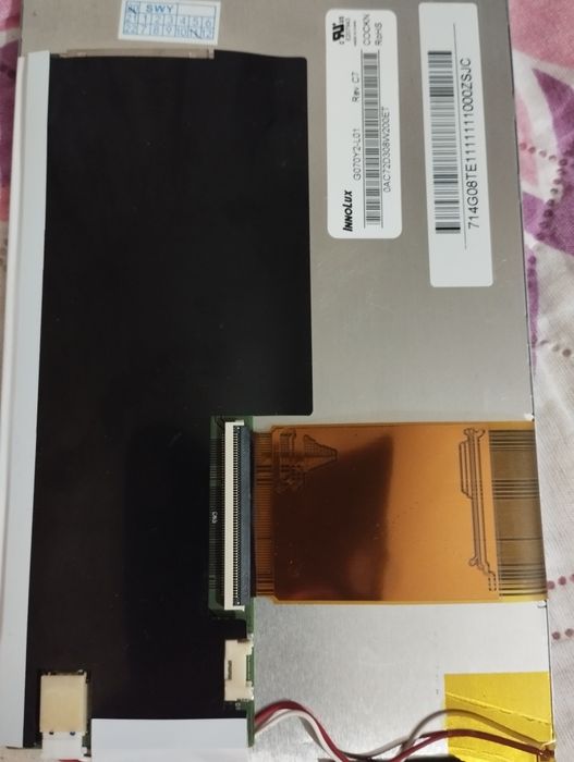 Дисплей інтерактивний, рідкокристалічний екран G070Y2-L01 7дюймів