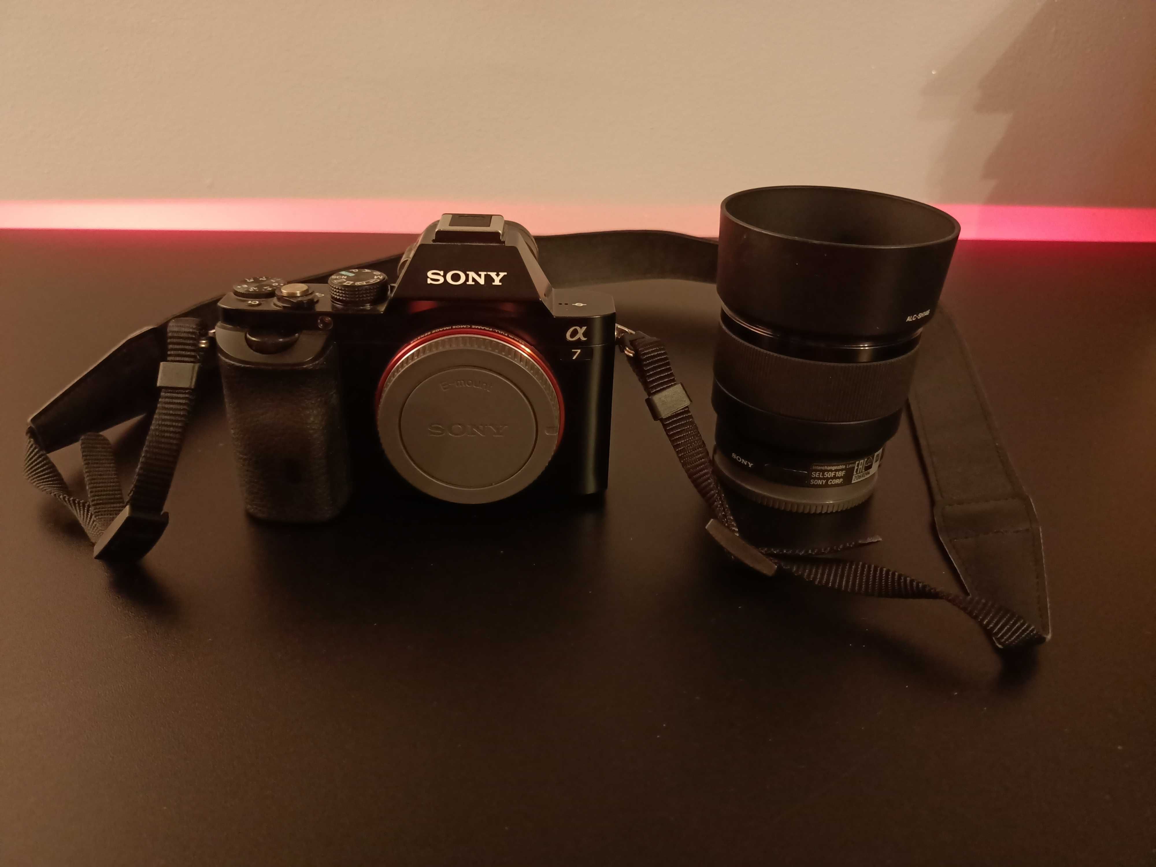 Aparat Sony A7 ILCE-7K + Sony FE 50MM F/1.8 +  karta 32GB