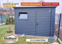 Wiatka ogrodowa |GARAŻ BLASZANY |Domek Ogrodowy| SCHOWEK | – Maj-Blach