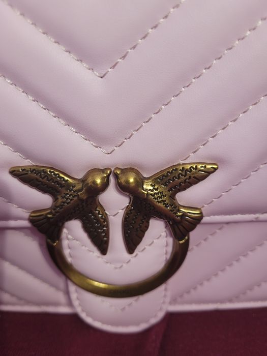 Torebka pudrowy róż