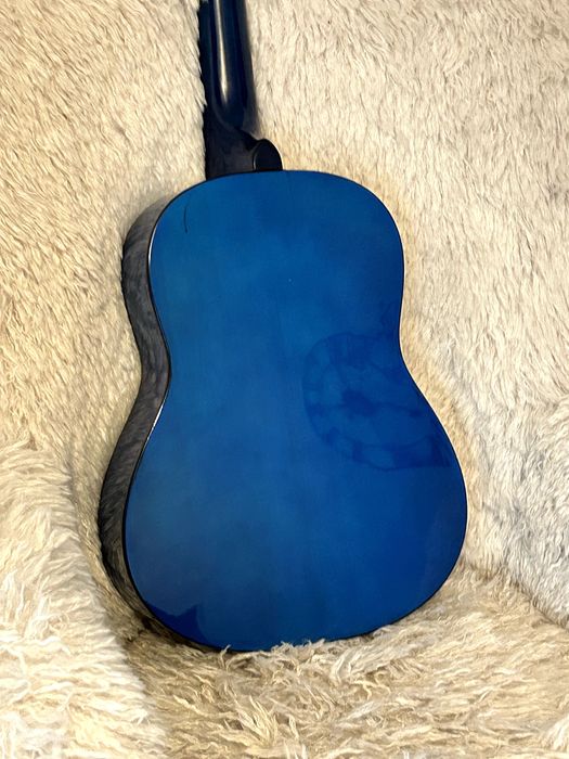Gitara klasyczna Alvera 3/4 niebieska – GOTOWA DO GRY, Nowe struny