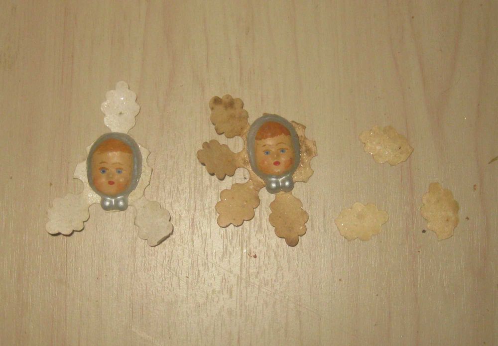 Старые елочные игрушки под восстановление