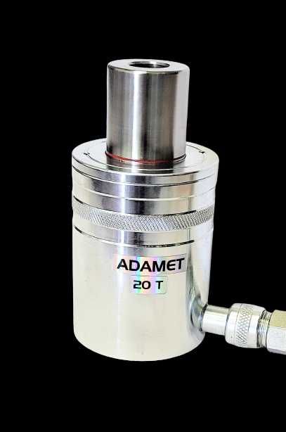 Siłownik z otworem przelotowym do sworzni łożysk tulei skok 44mm