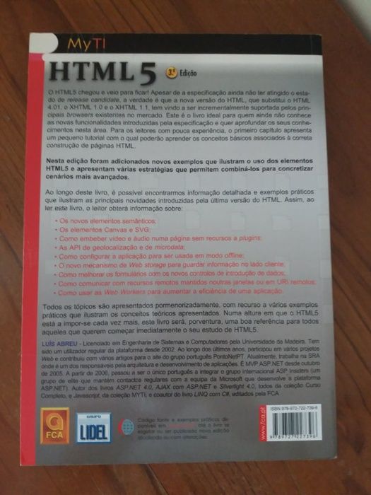 HTML5 Livro - Luís Abreu