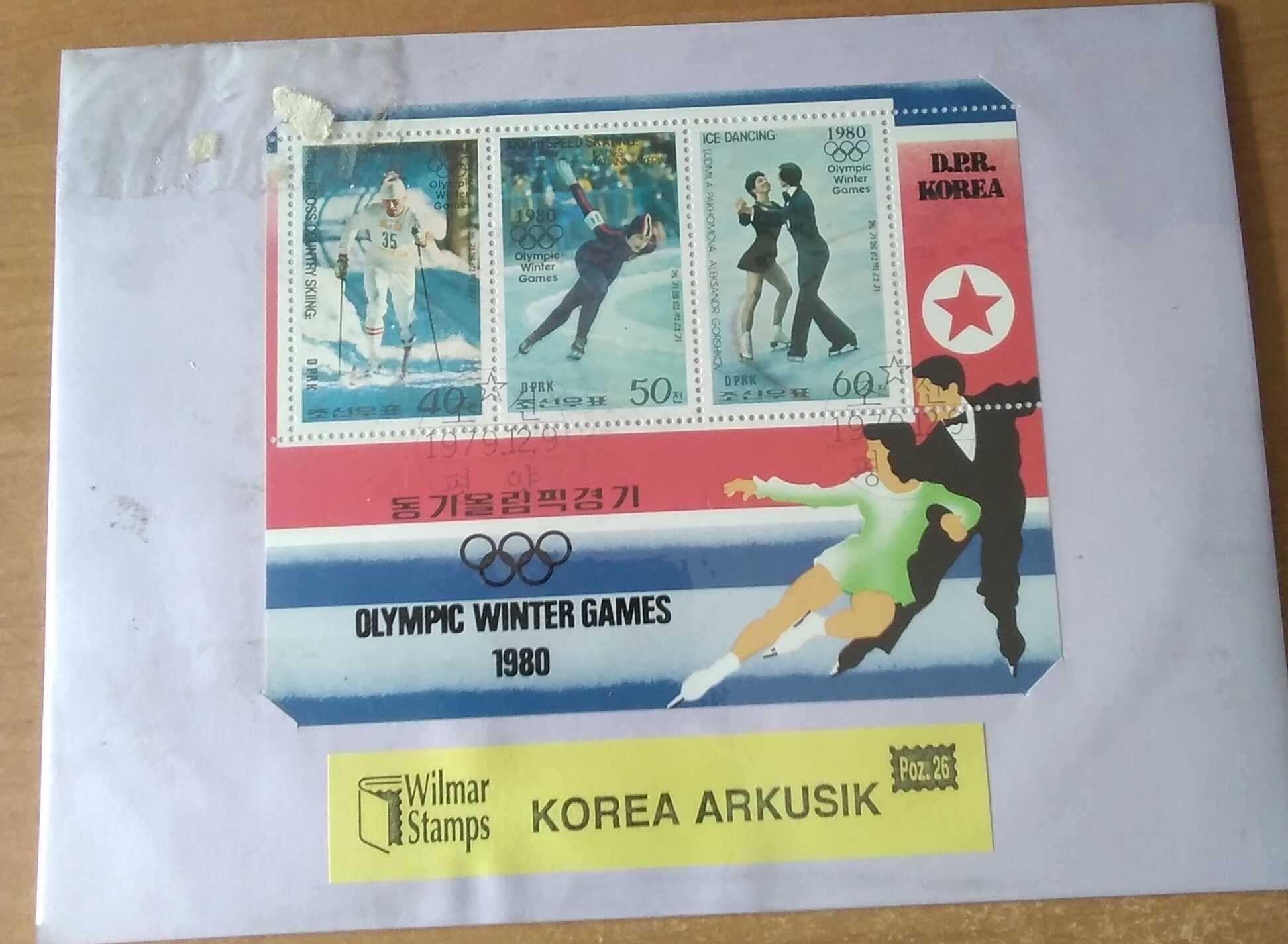 Znaczki pocztowe 1980 Olimpiada zimowa Korea