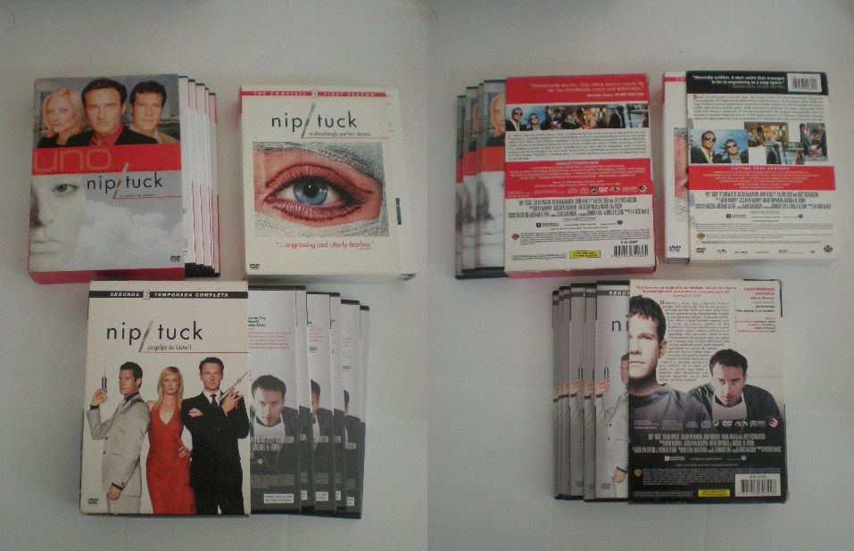 Nip Tuck (três packs) 1ª temporada + 2ª temporada + first season