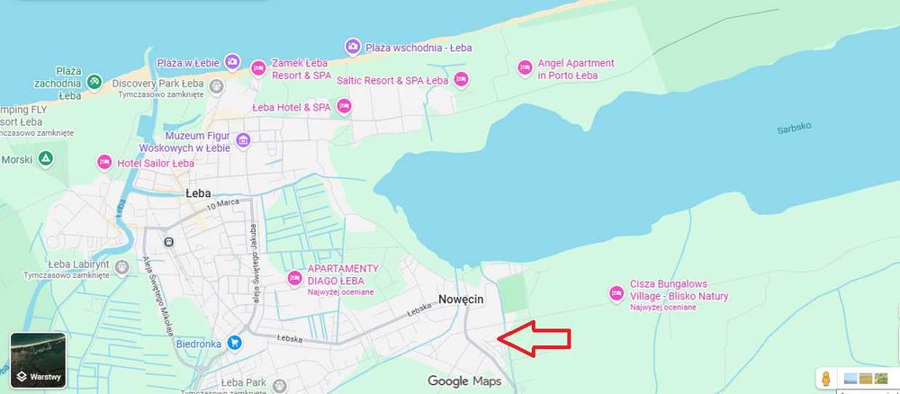 Działka budowlana nad morzem Łeba-Nowęcin