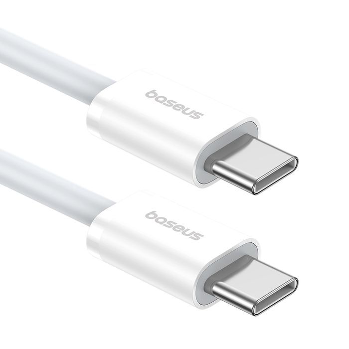 Kabel Baseus Superior Series ll USB-C - USB-C 30W 480Mb/s 1m - biały