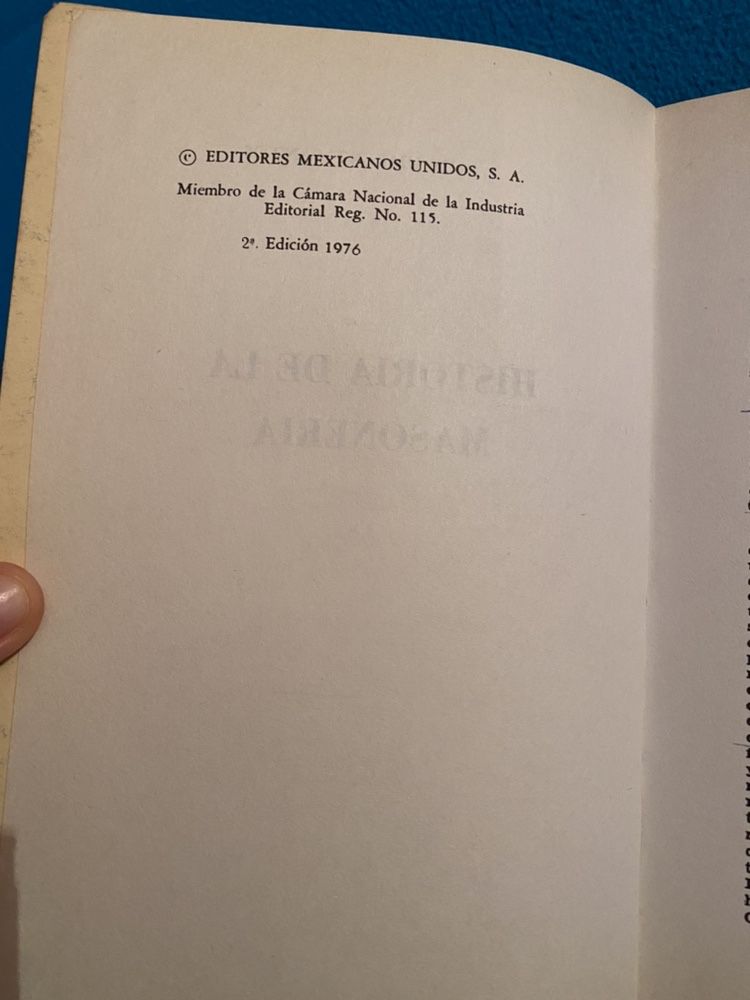 MAÇONARIA - 1976 | Livro Historia de la Masoneria (L. Umberto Santos)