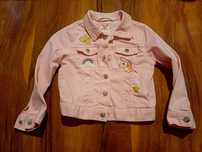 Kurtka jeansowa różowa dziewczynka H&M 104 cm